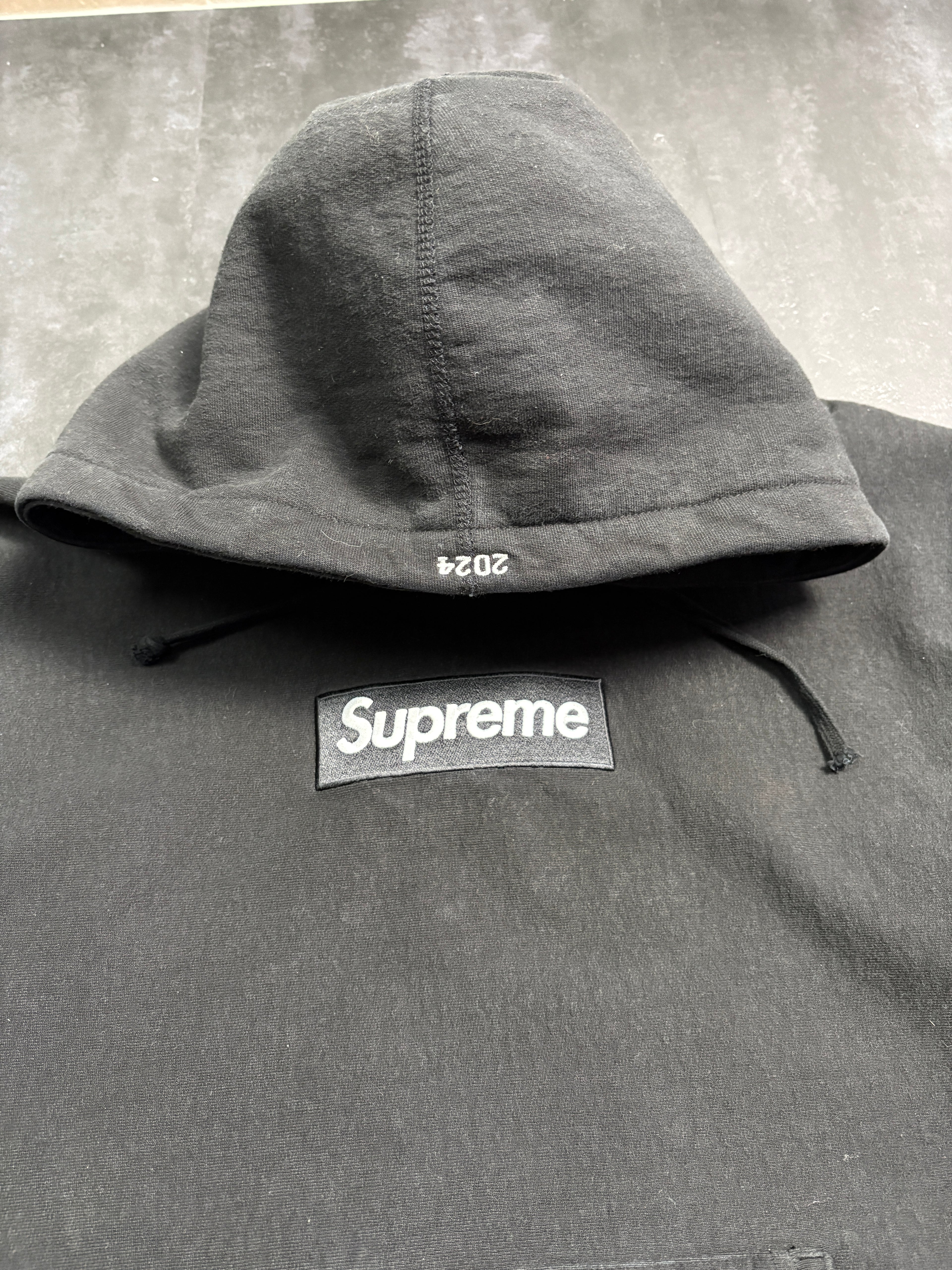 Supreme Box Logo Hoodie (HW24) Schwarz