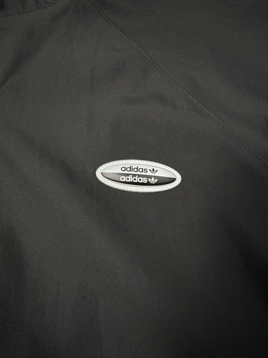 adidas Originals Vintage Track Jacket – Black & Yellow (Archive Tech Look) – Gr. M