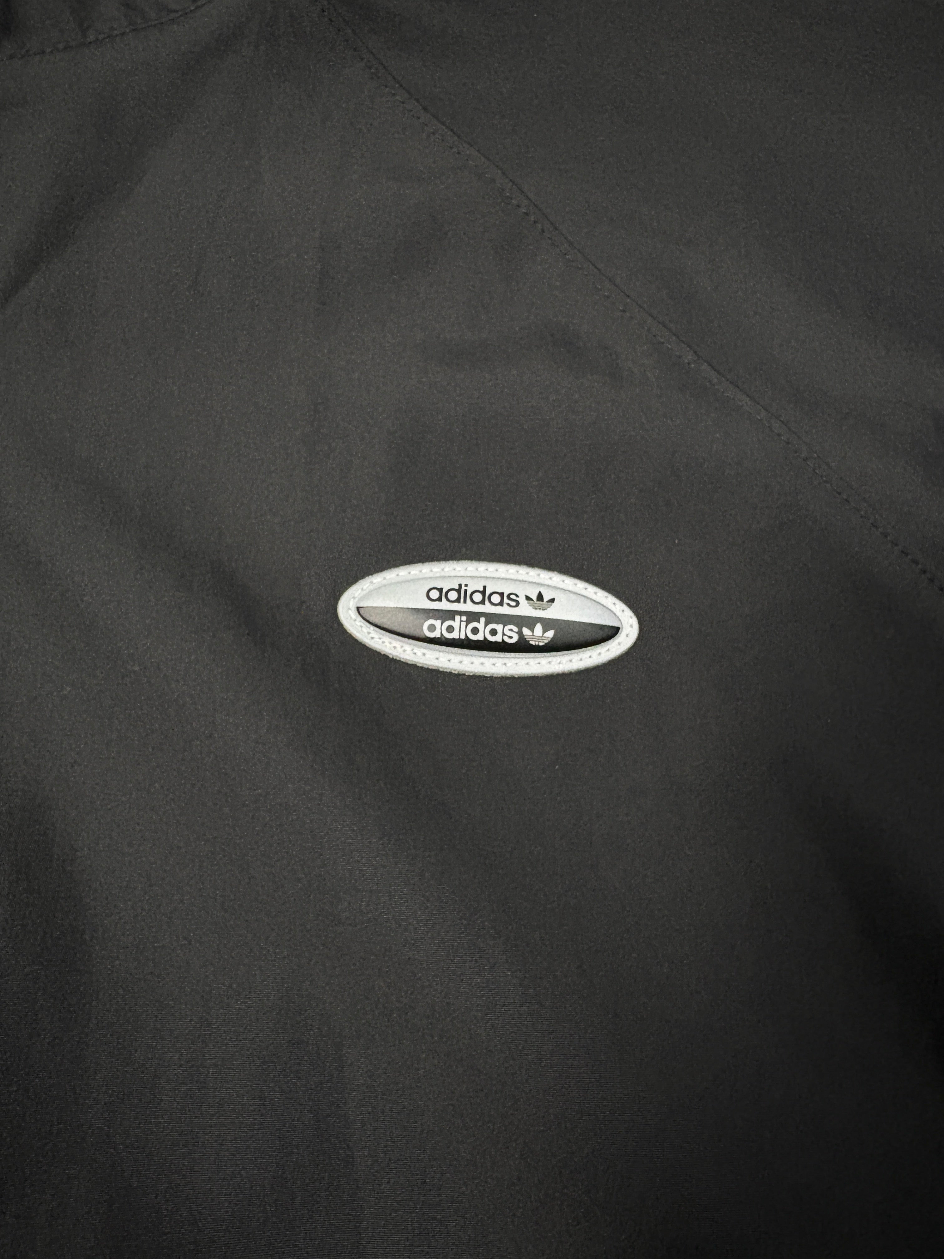 adidas Originals Vintage Track Jacket – Black & Yellow (Archive Tech Look) – Gr. M