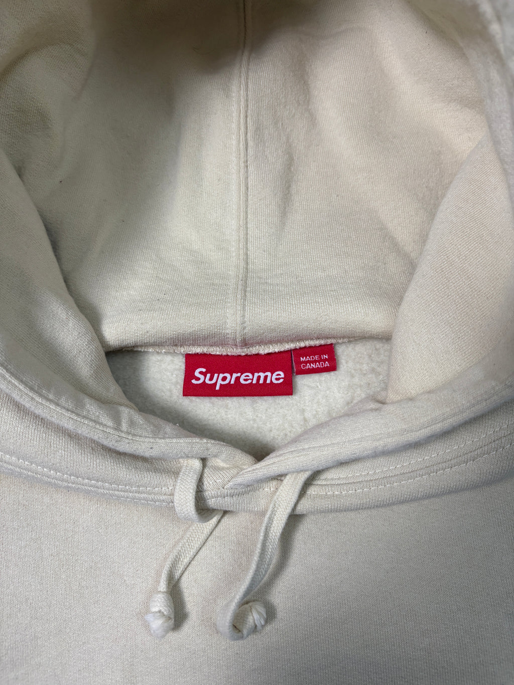 Supreme AOI Stacked Hoodie – 'Natural' – Premium Embroidery – Gr. M
