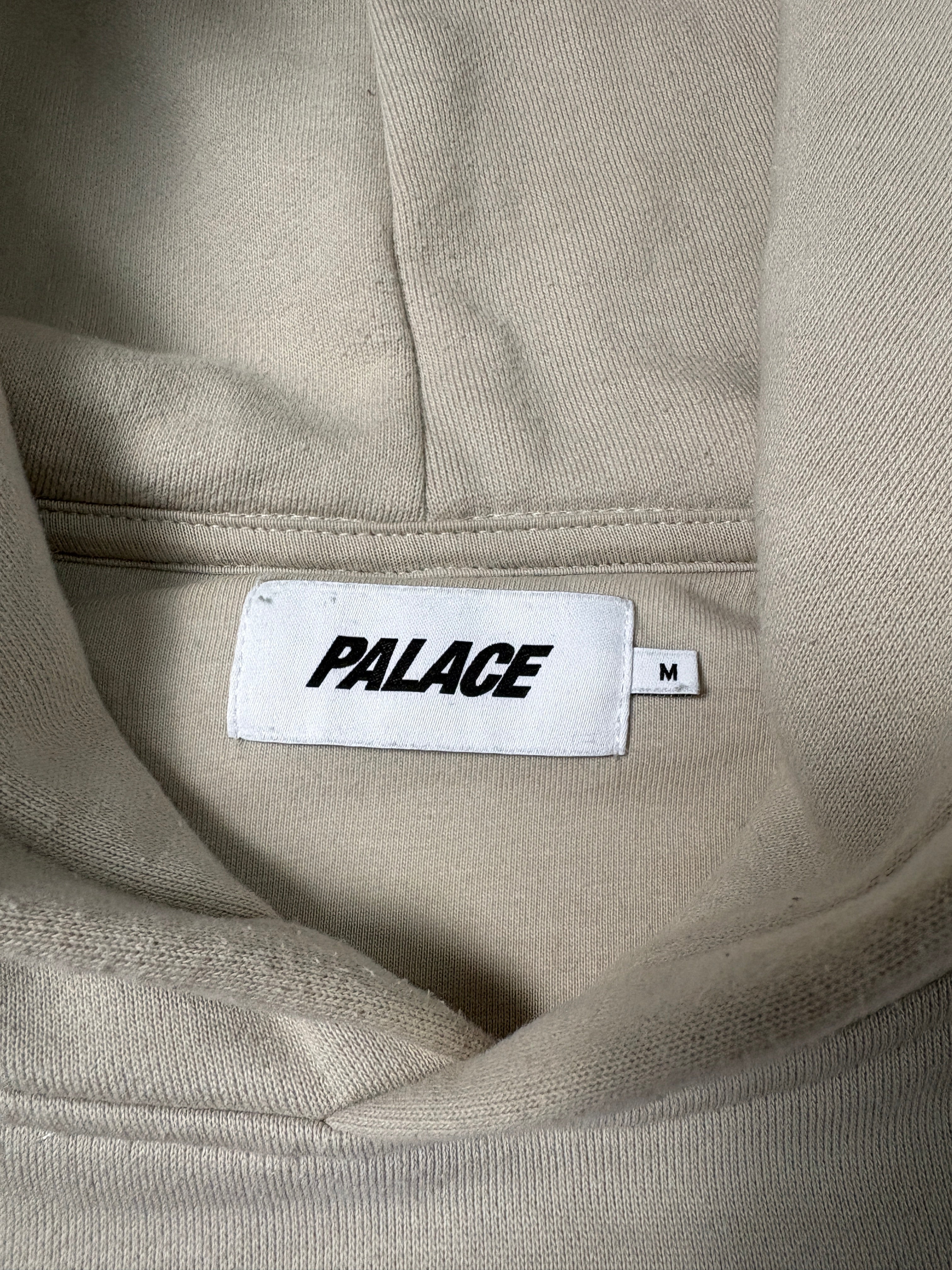 Palace Skateboards Tri-Ferg Hoodie – Cream & Orange – Iconic Logo – Gr. M