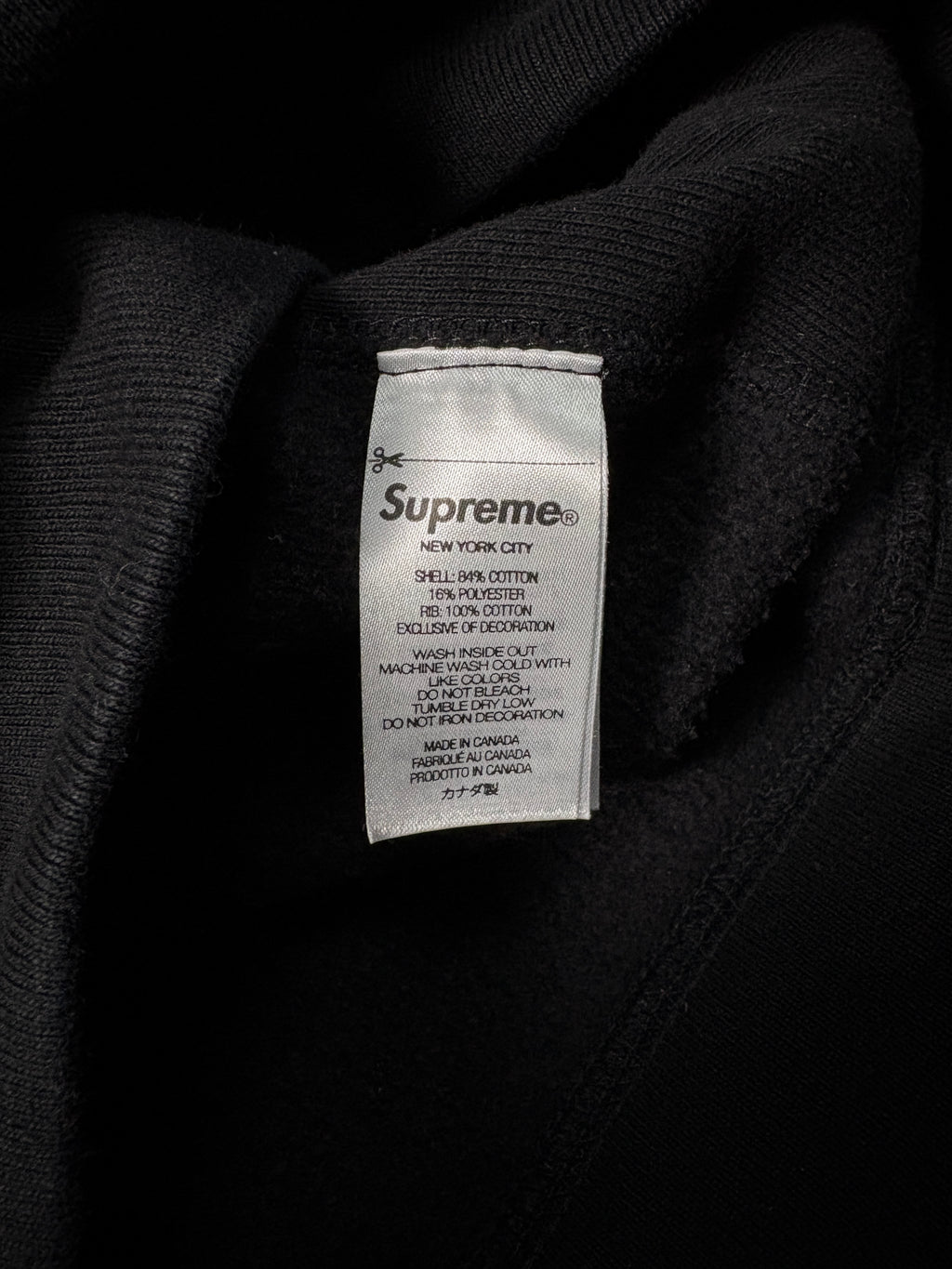 Supreme Box Logo Hoodie (BOGO) – Black on Black – HW24 Archive – Gr. M