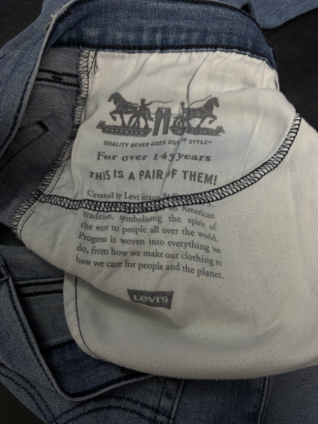 Levi’s 502 Tapered Jeans – Light Blue Vintage Wash – Gr. W35 / L28 (Maße beachten!)