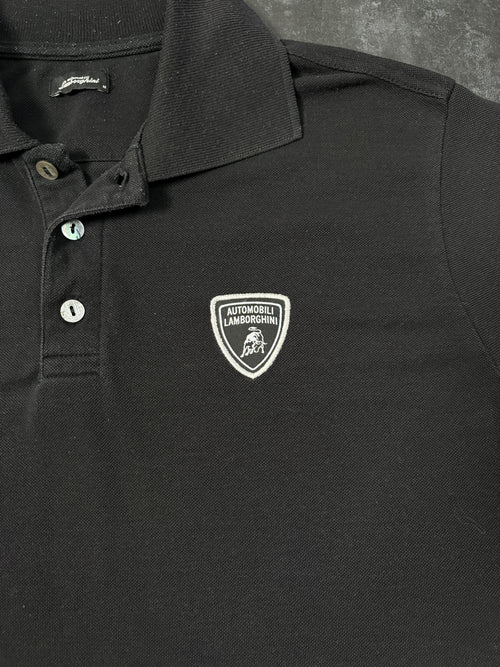 Automobili Lamborghini Polo Shirt – Black Classic Logo – Gr. M