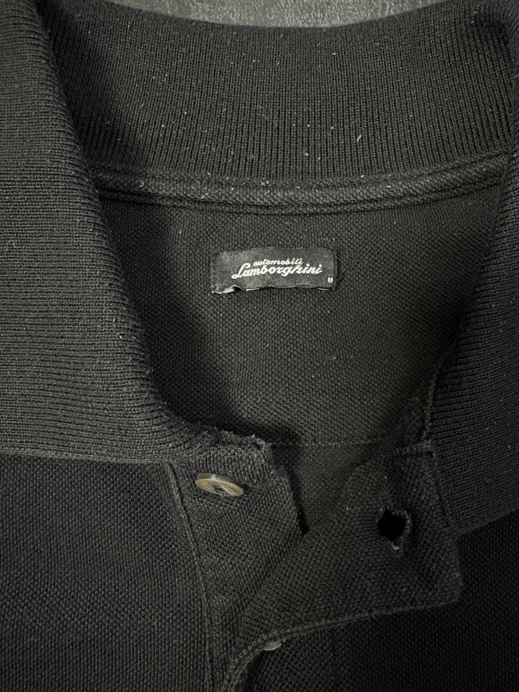 Automobili Lamborghini Polo Shirt – Black Classic Logo – Gr. M