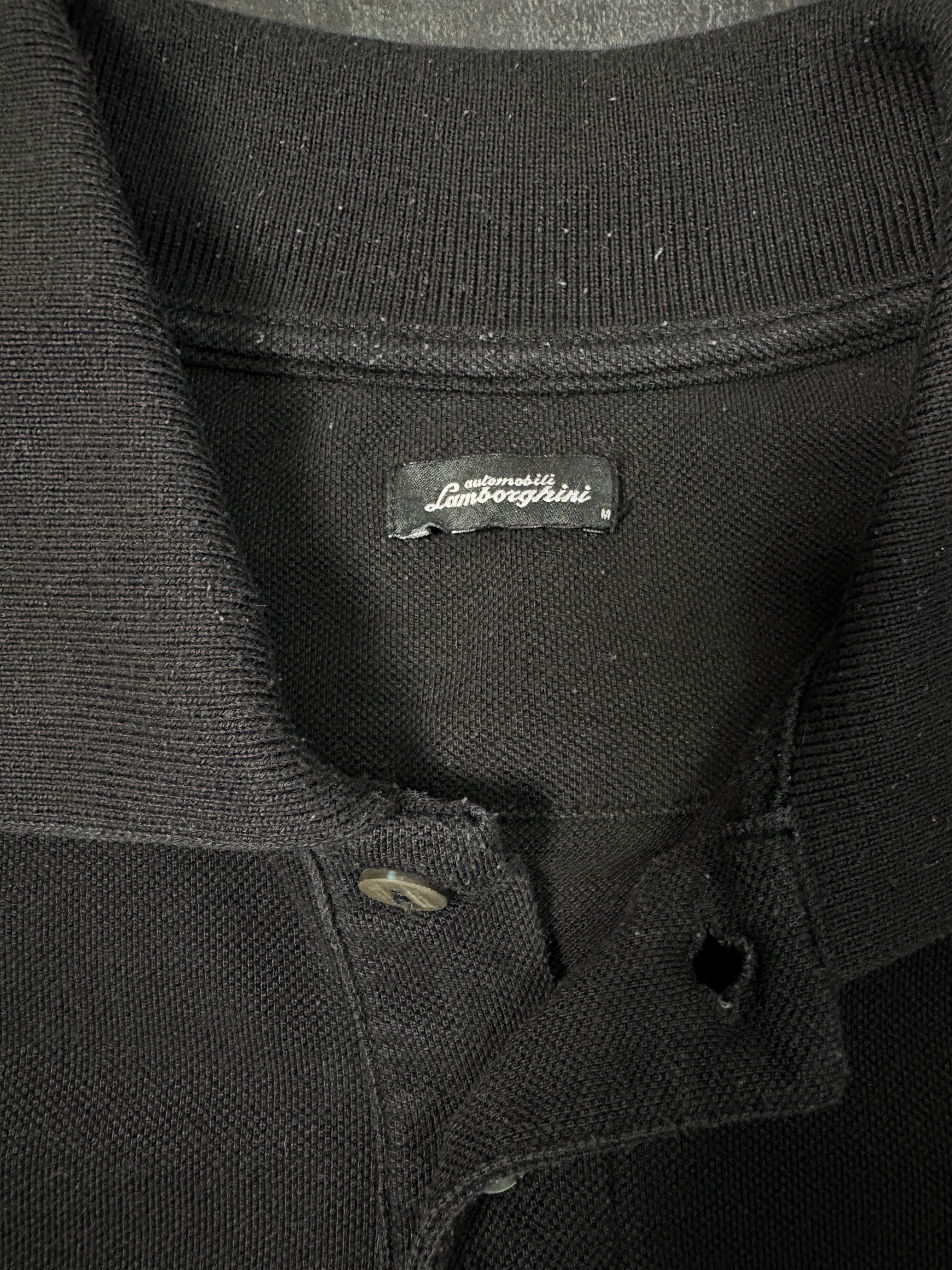 Automobili Lamborghini Polo Shirt – Black Classic Logo – Gr. M