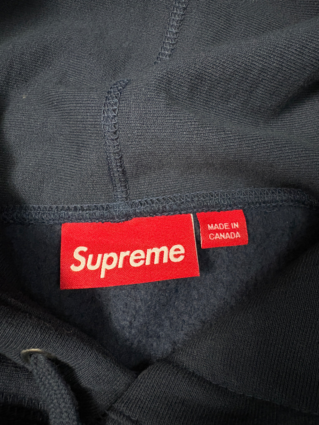 Supreme Box Logo Hoodie (BOGO) – Navy / Marineblau – FW25 – Gr. L (Deadstock)