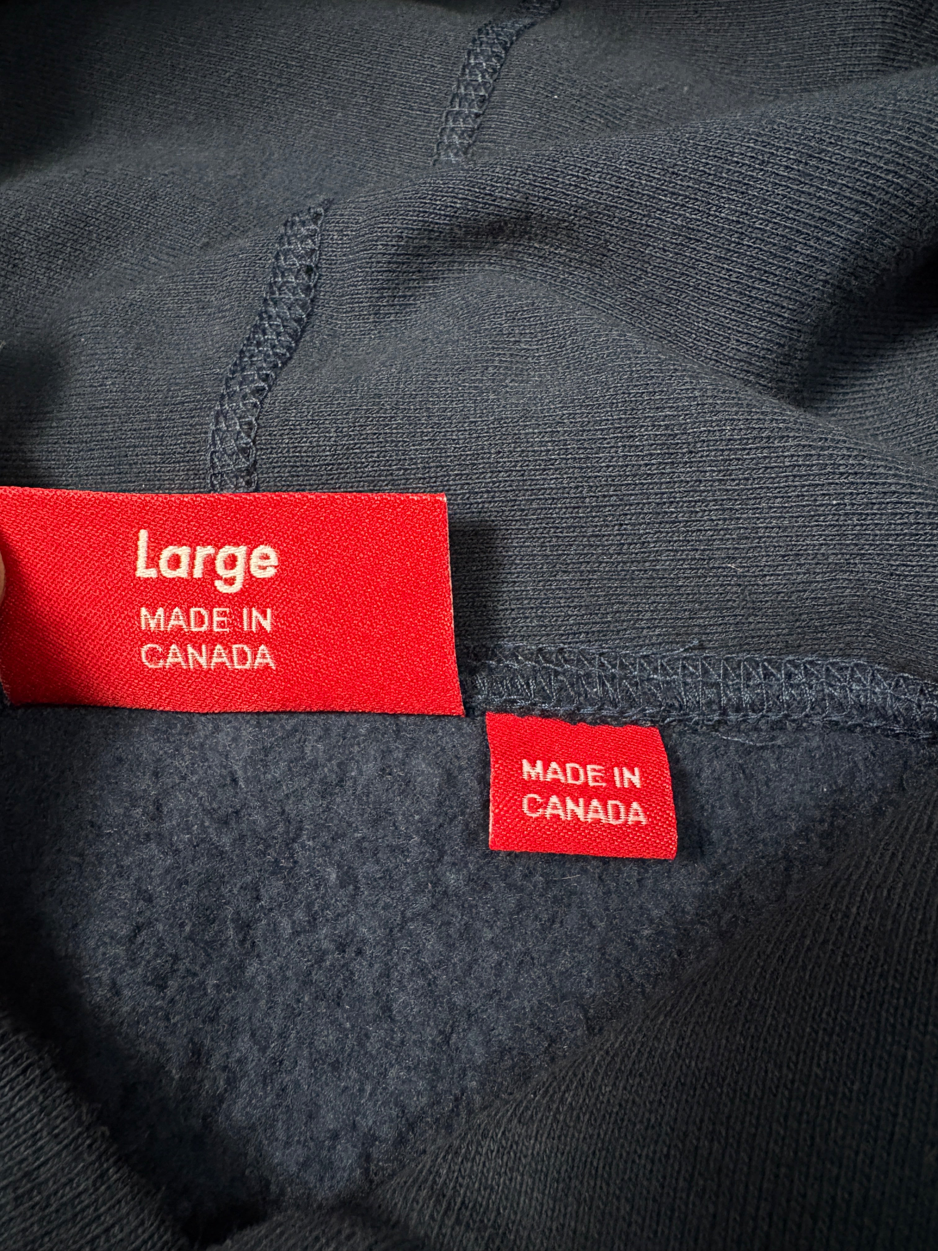 Supreme Box Logo Hoodie (BOGO) – Navy / Marineblau – FW25 – Gr. L (Deadstock)
