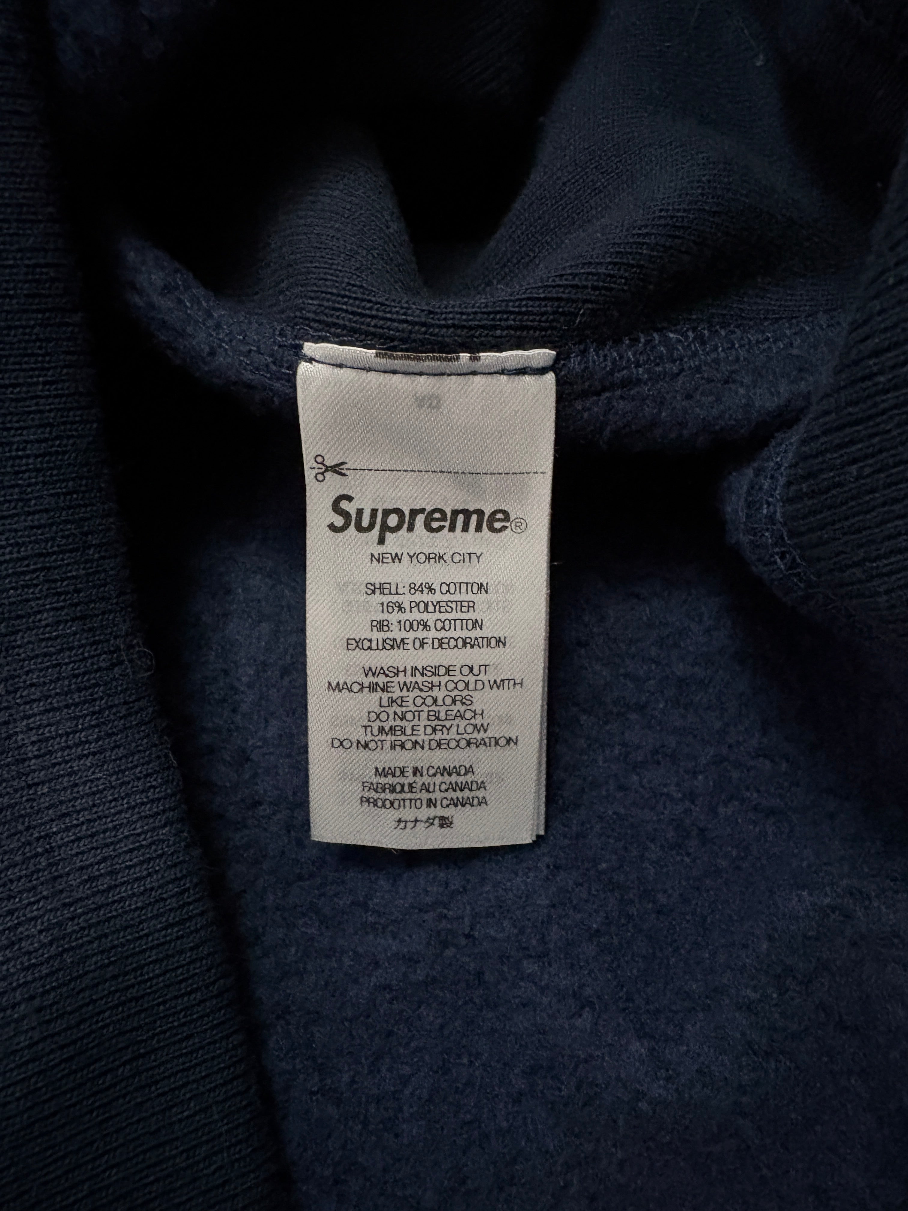 Supreme Box Logo Hoodie (BOGO) – Navy / Marineblau – FW25 – Gr. L (Deadstock)