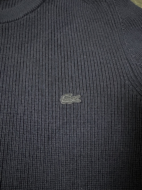 Lacoste Premium Merino Knit Sweater – Classic Navy – Gr. XS (9/10 Condition)