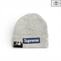 Supreme New Era Box Logo Mütze (FW25) Grau