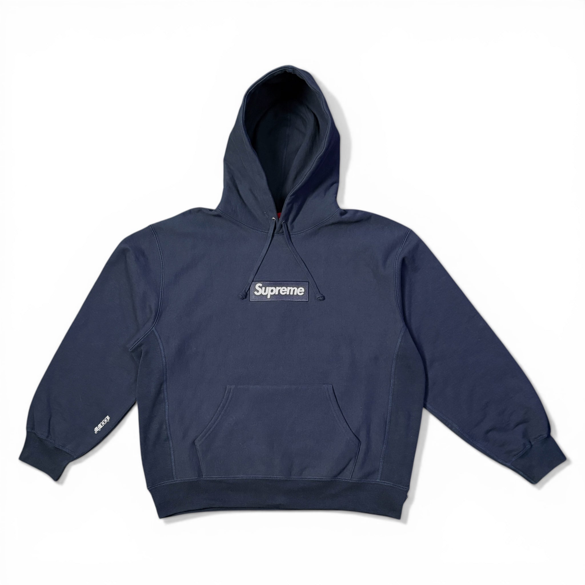 Supreme Box Logo Hoodie (BOGO) – Navy / Marineblau – FW25 – Gr. L (Deadstock)