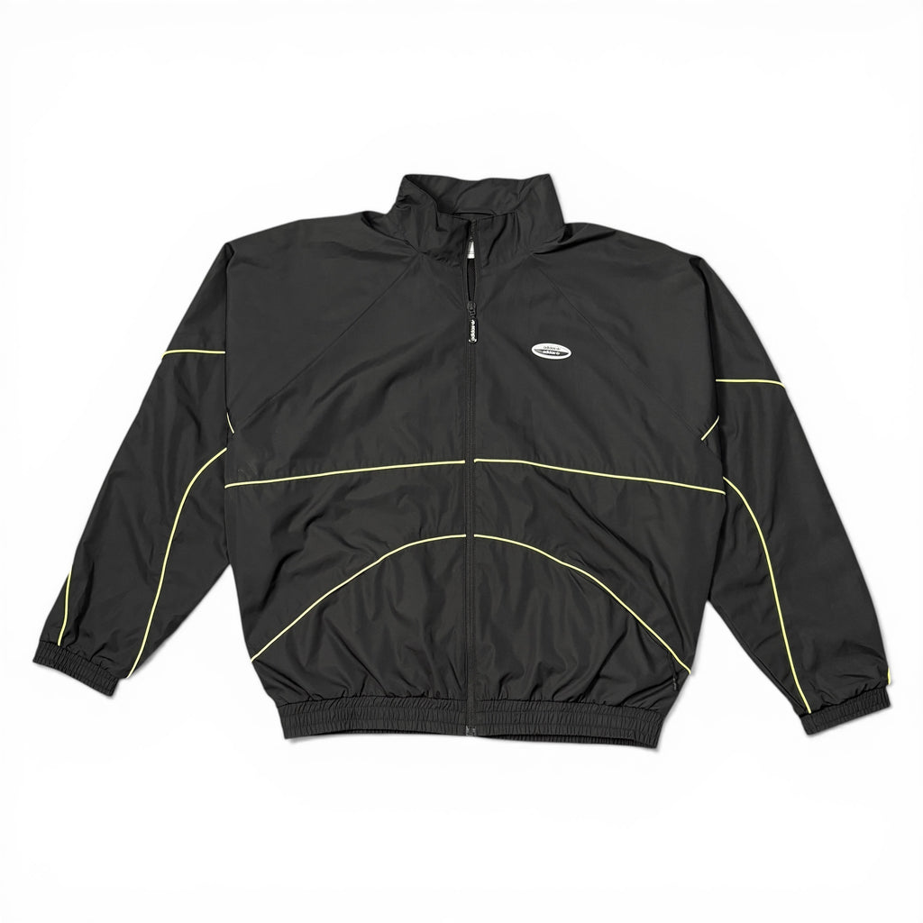 adidas Originals Vintage Track Jacket – Black & Yellow (Archive Tech Look) – Gr. M