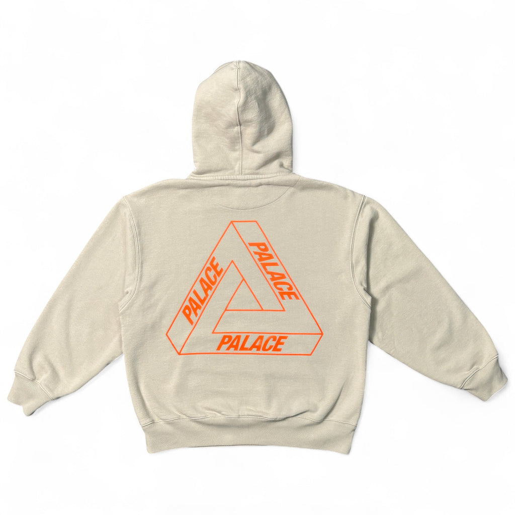 Palace Skateboards Tri-Ferg Hoodie – Cream & Orange – Iconic Logo – Gr. M
