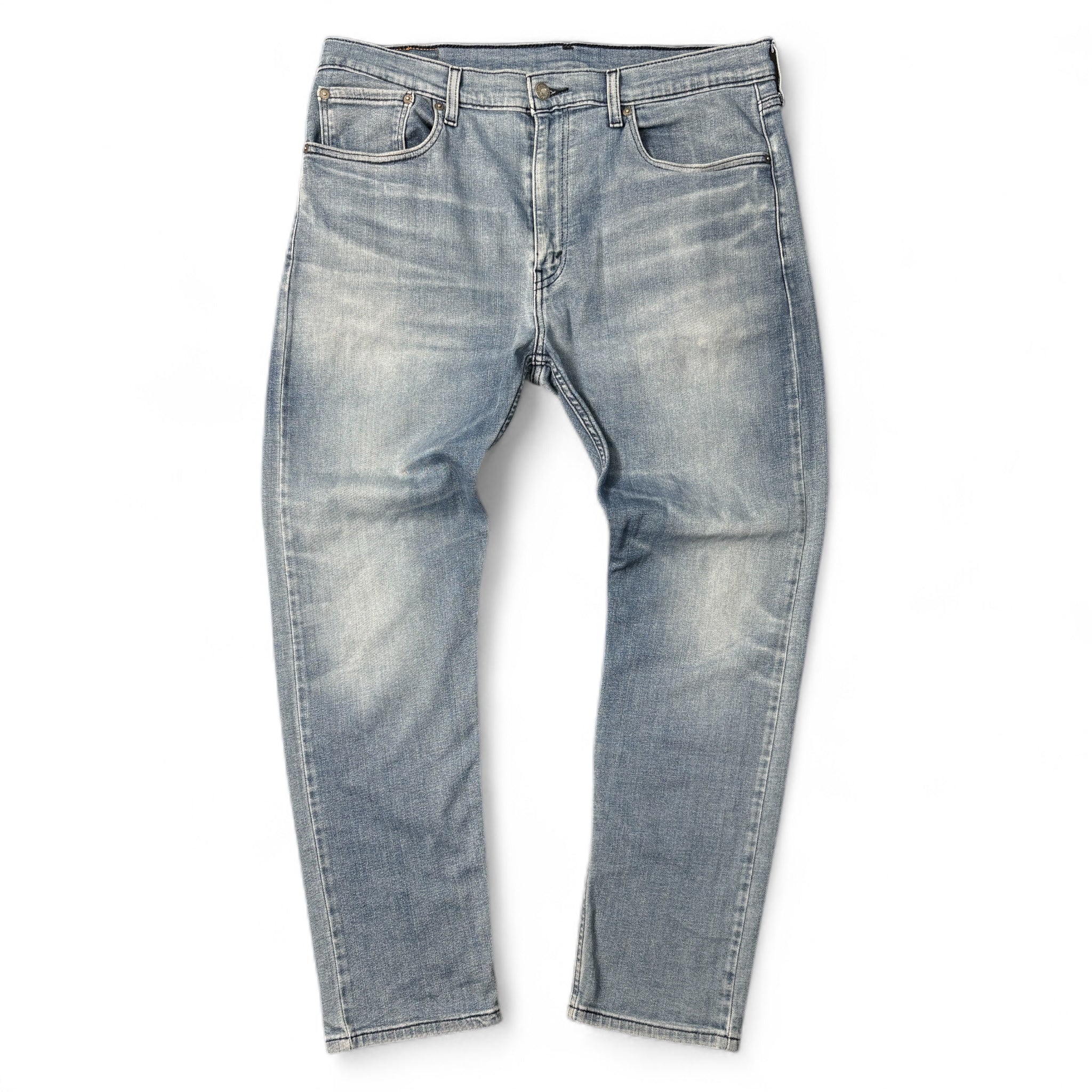 Levi’s 502 Tapered Jeans – Light Blue Vintage Wash – Gr. W35 / L28 (Maße beachten!)